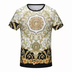 versace signature print t-shirt sum flower